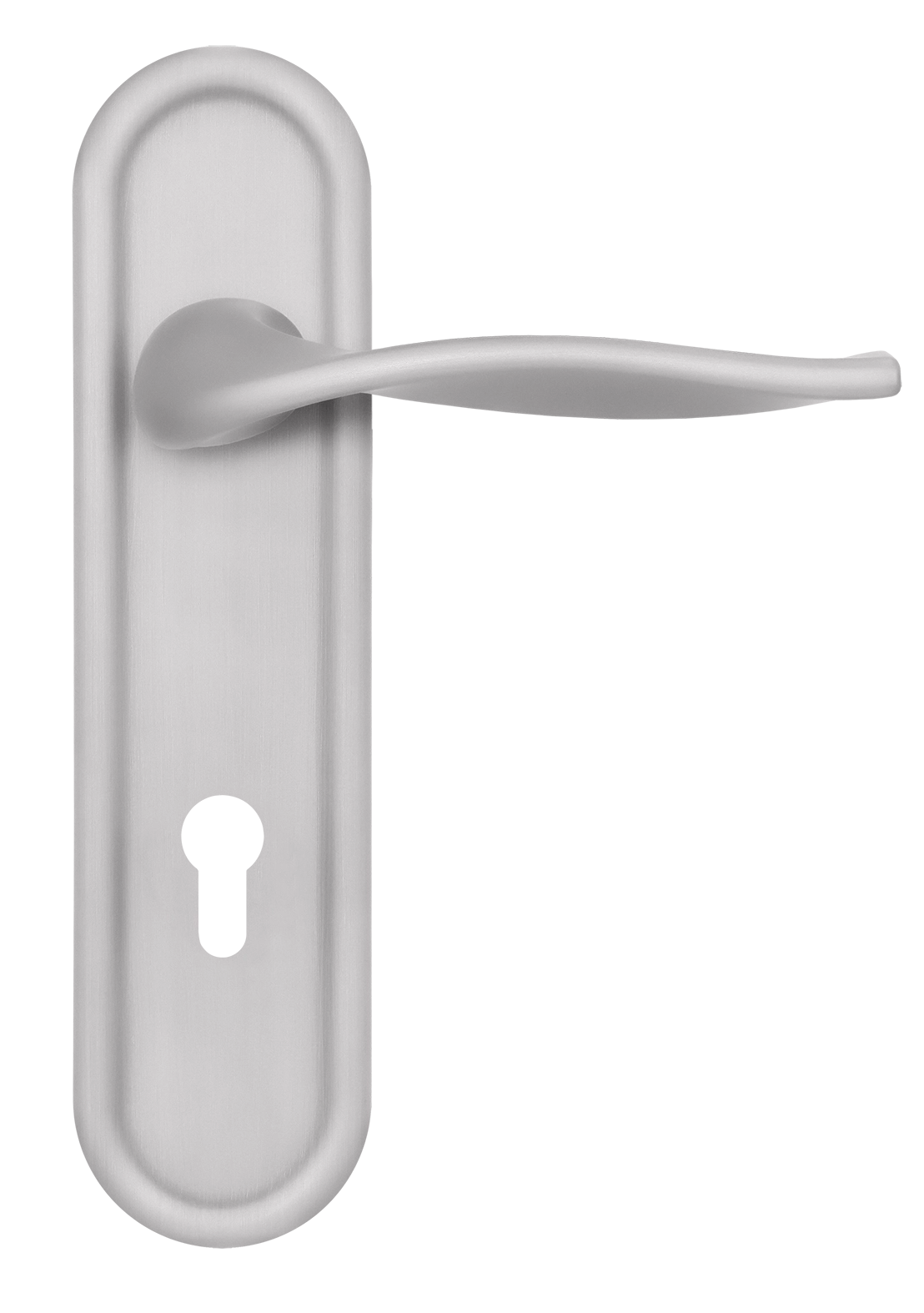 Ручка дверная SKYSCRAPER PLR KH SSW на планке под ключевой цилиндр