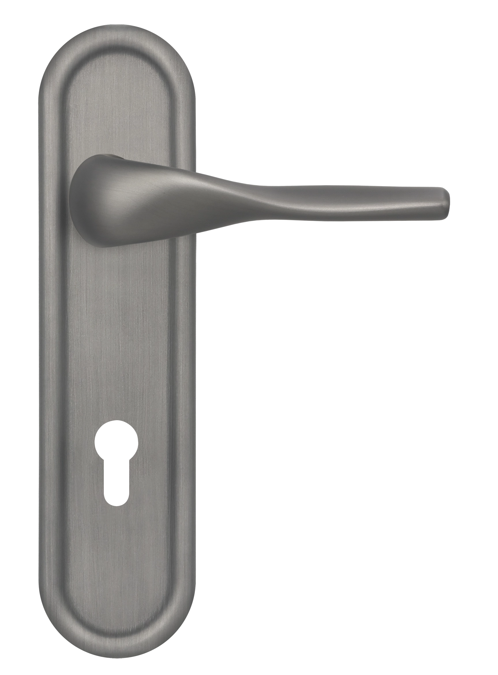 Ручка дверная LVB PLR KH WF на планке под ключевой цилиндр, цвет Зимняя стужа/Winter Frost фото купить Новосибирск