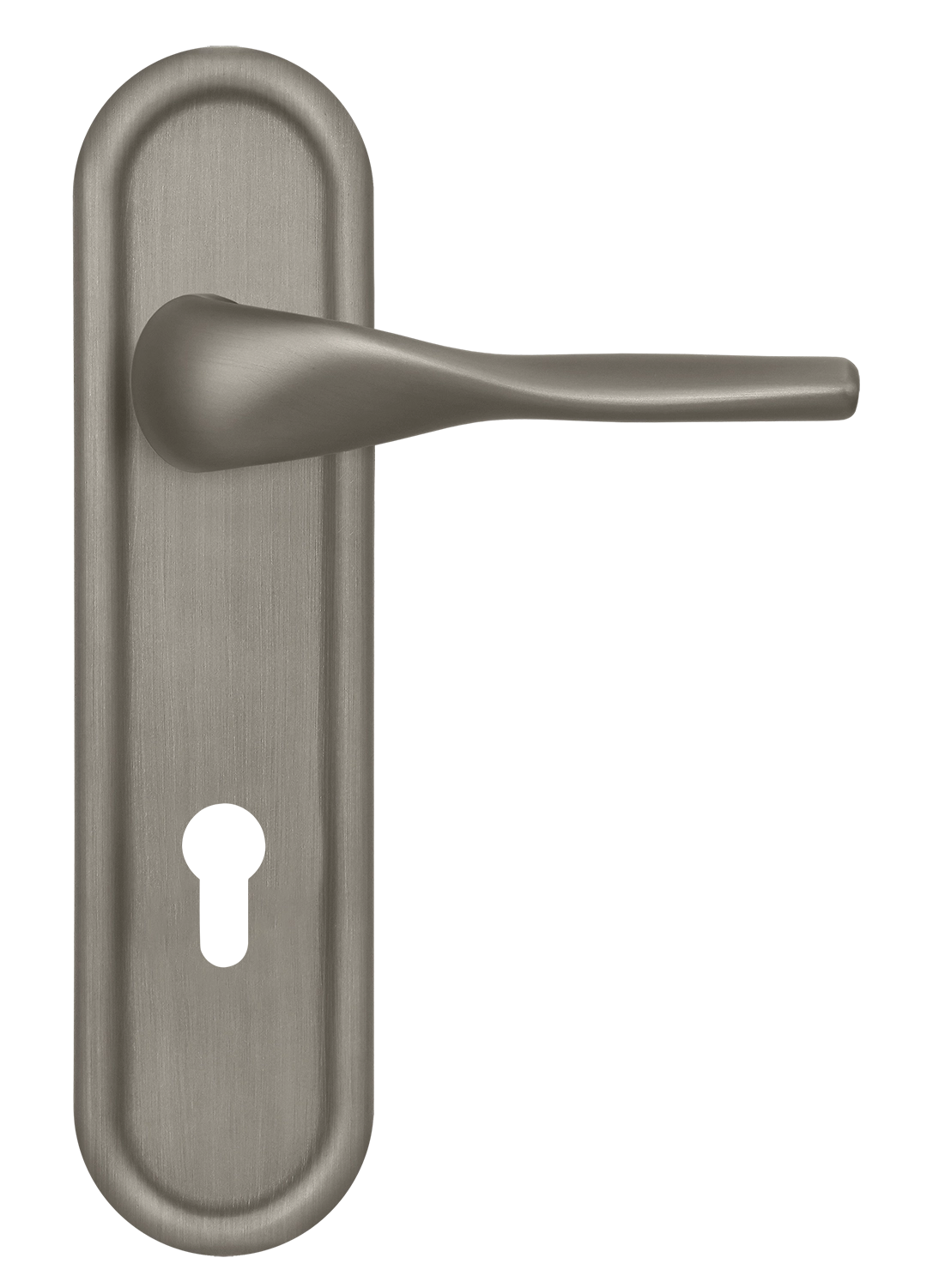 Ручка дверная LVB PLR KH SMI на планке под ключевой цилиндр, цвет Весенняя дымка/Spring Mist фото купить Новосибирск