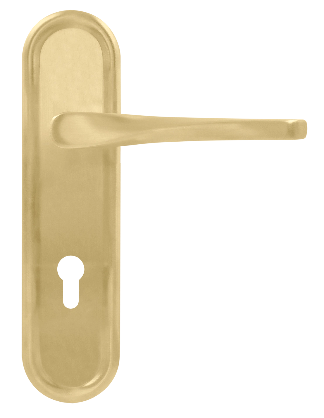 Ручка дверная THE OLYMPICS PLR KH AH на планке под ключевой цилиндр, цвет Осенний мёд/Autumn Honey фото купить Новосибирск