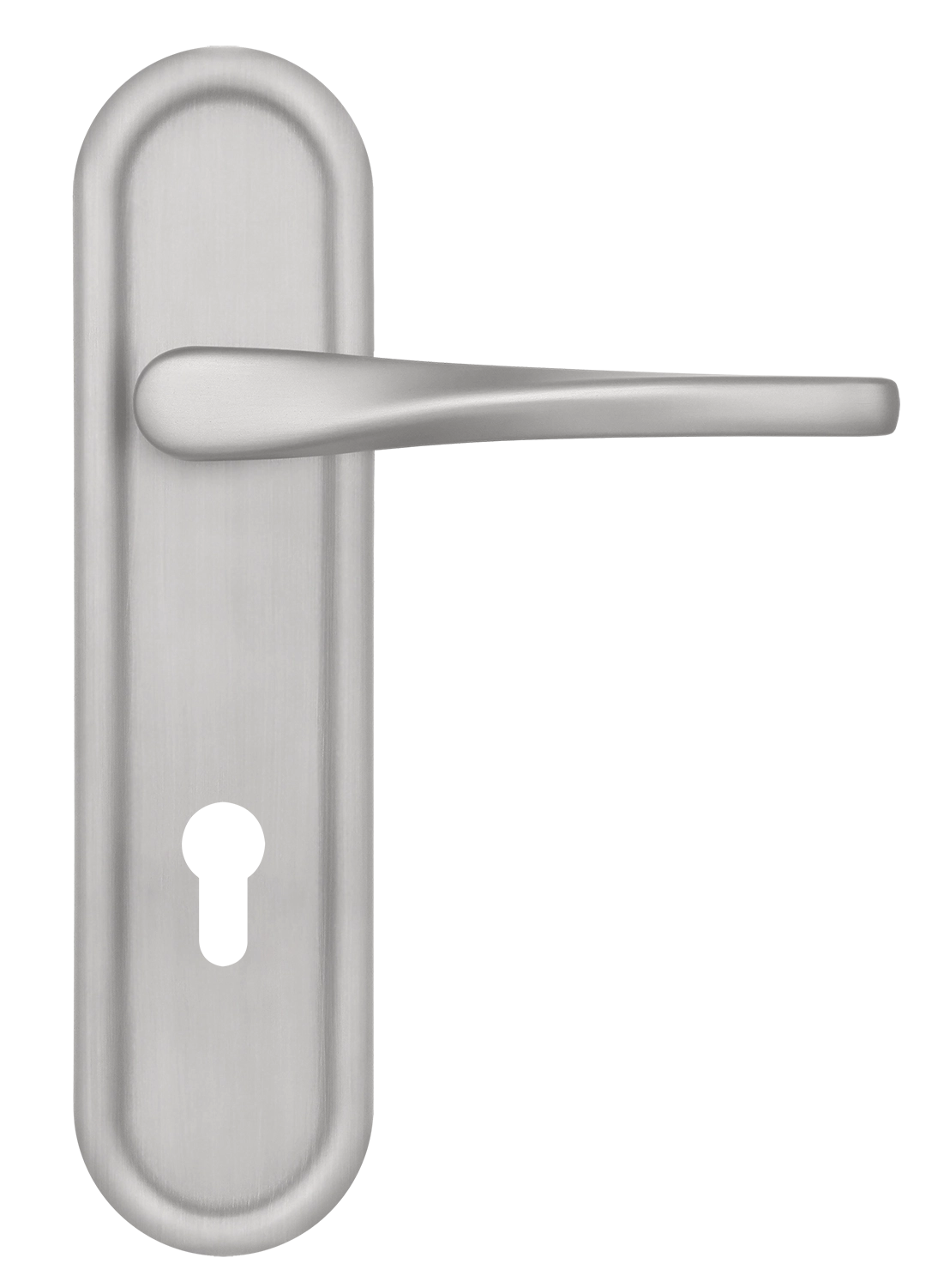 Ручка дверная THE OLYMPICS PLR KH SSW на планке под ключевой цилиндр, цвет Стокгольмский снегопад/Stockholm Snowfall фото купить Новосибирск