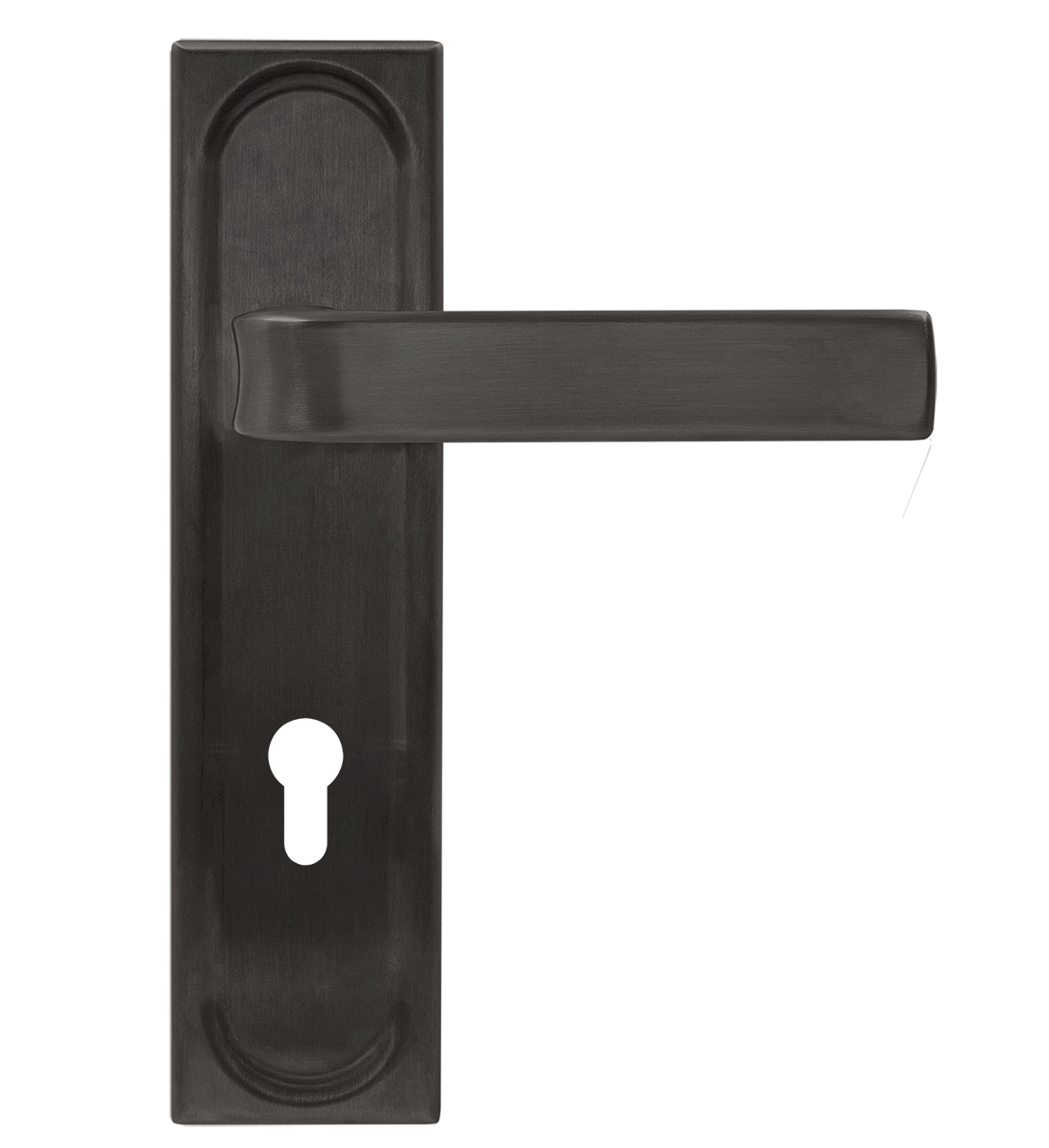 Ручка дверная THE BUS STATION PLS KH SST на планке под ключевой цилиндр