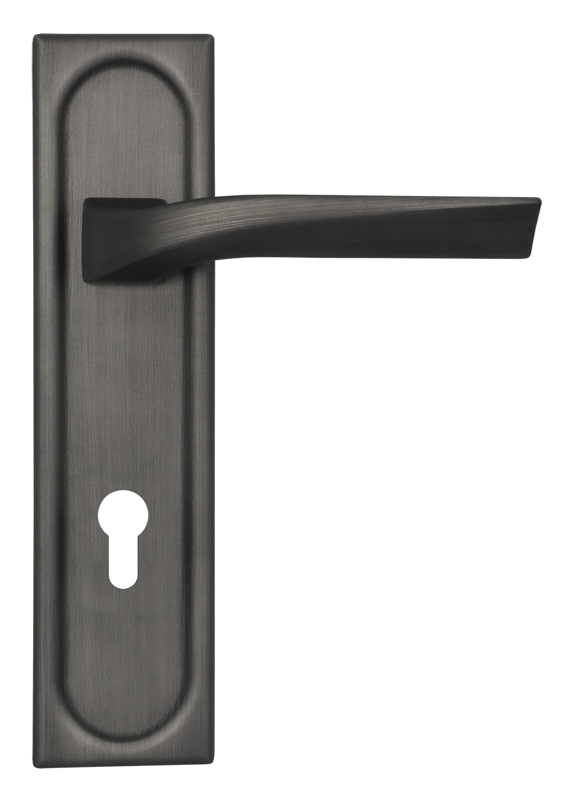 Ручка дверная WD CONCERT HALL PLS KH SST на планке под ключевой цилиндр, цвет Летняя гроза/Summer Storm фото купить Новосибирск