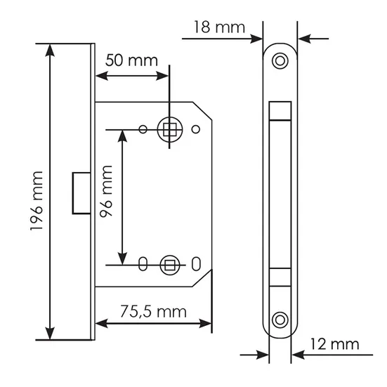 Комплект дверных ручек MH-46 SC/W-S55 + завертка сантехническая MH-WC-S55 SC/CP + защёлка бесшумная 1895P SC + петли врезные универсальные MSN 100X70X2.5-4BB SC (2шт), цвет хром фото morelli Новосибирск