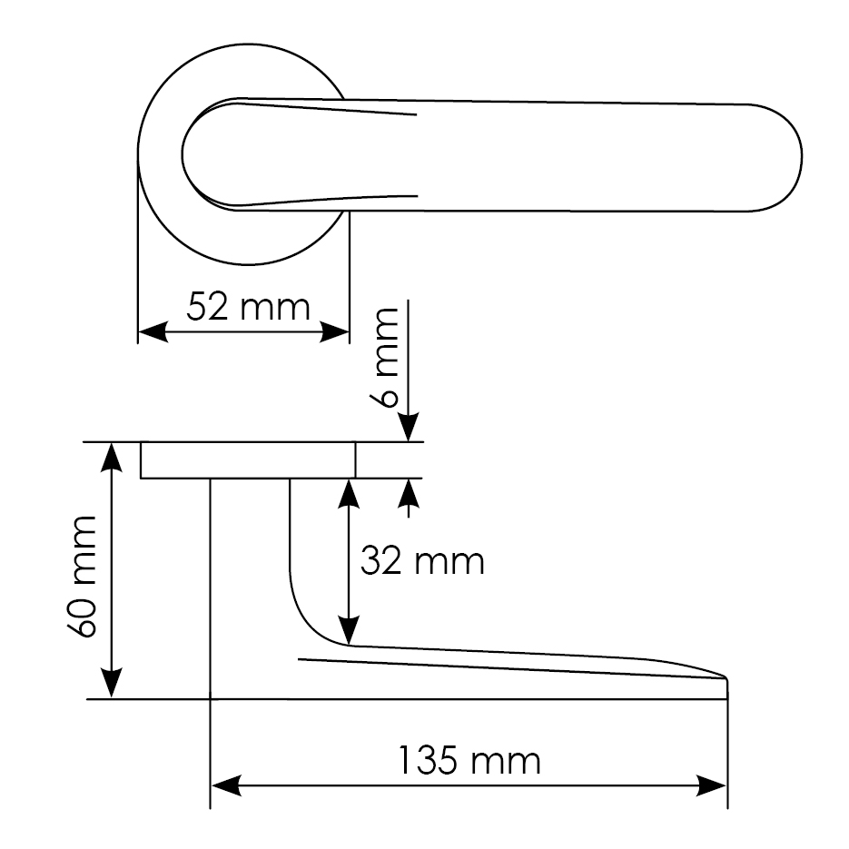 Комплект дверных ручек MH-59-R6 BL + защёлка бесшумная M1895 BL + петли врезные универсальные MSN 100X70X2.5-4BB BL (2шт), цвет черный фото купить в Новосибирске