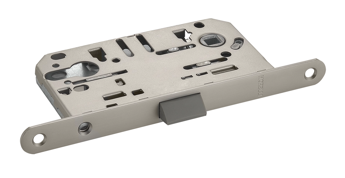 Защелка межкомнатная 1885P MSN под цилиндр бесшумная, цвет мат. сатинированный никель фото 1 Защелка межкомнатная 1885P MSN под цилиндр бесшумная, цвет мат. сатинированный никель фото купить Новосибирск