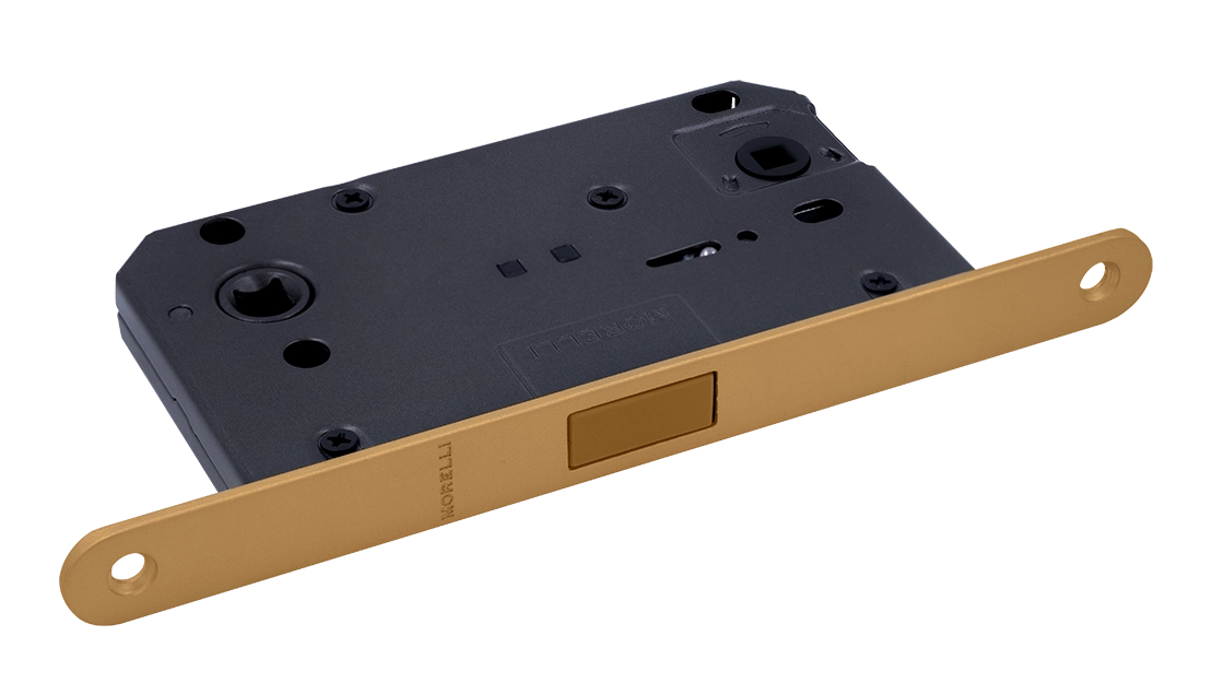 Защелка межкомнатная M1895 FTG магнитная, сантехническая, цвет матовое итальянское золото фото купить Новосибирск