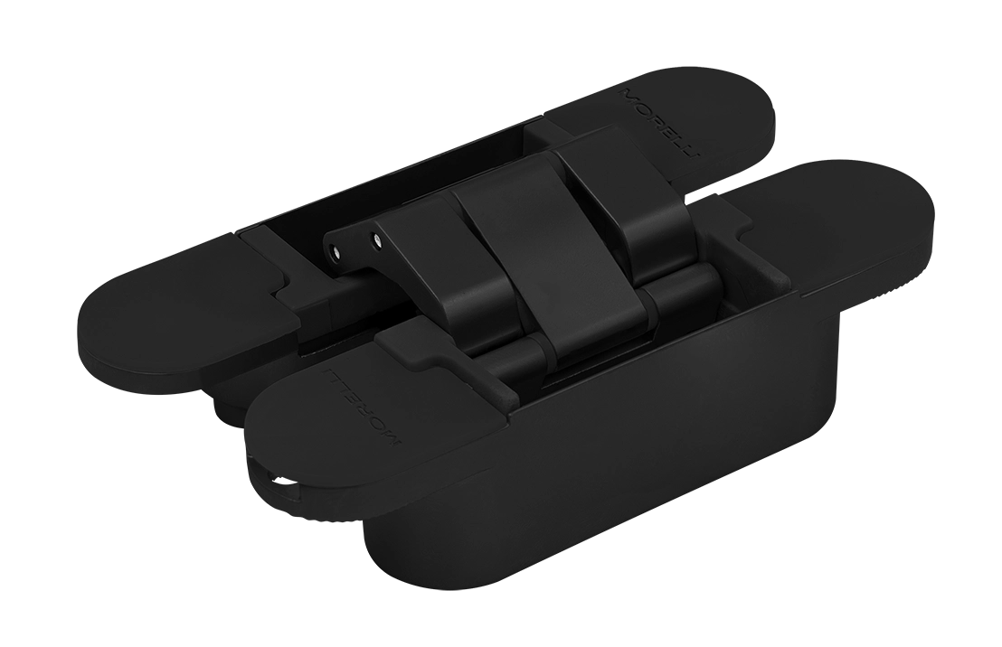 Петля скрытая HH-28 B врезная с 3D-регулировкой вес полотна до 40 кг, цвет черный фото купить Новосибирск