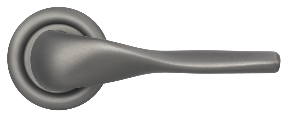 Ручка дверная LVB R7 WF на круглой розетке, цвет Зимняя стужа/Winter Frost фото купить в Новосибирске