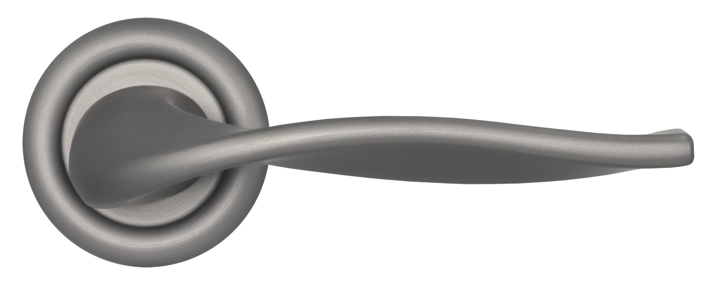 Ручка дверная SKYSCRAPER R7 WF на круглой розетке, цвет Зимняя стужа/Winter Frost фото купить в Новосибирске