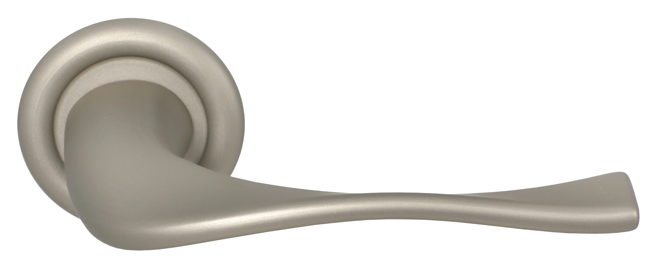 Ручка дверная SKYSCRAPER R7 SMI на круглой розетке, цвет Весенняя дымка/Spring Mist фото купить Новосибирск