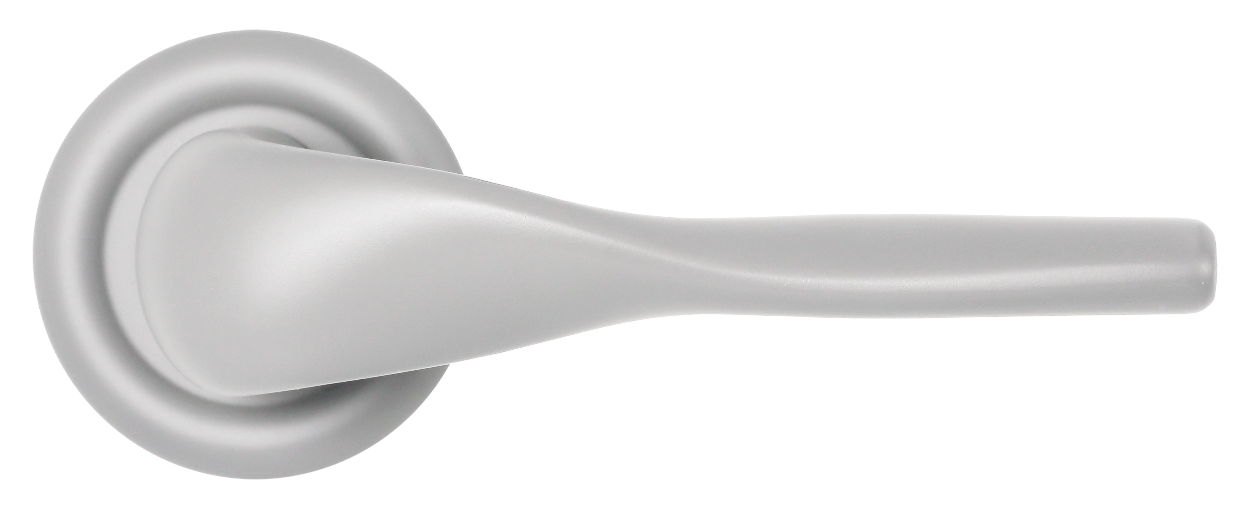 Ручка дверная LVB R7 SSW на круглой розетке, цвет Стокгольмский снегопад/Stockholm Snowfall фото купить в Новосибирске