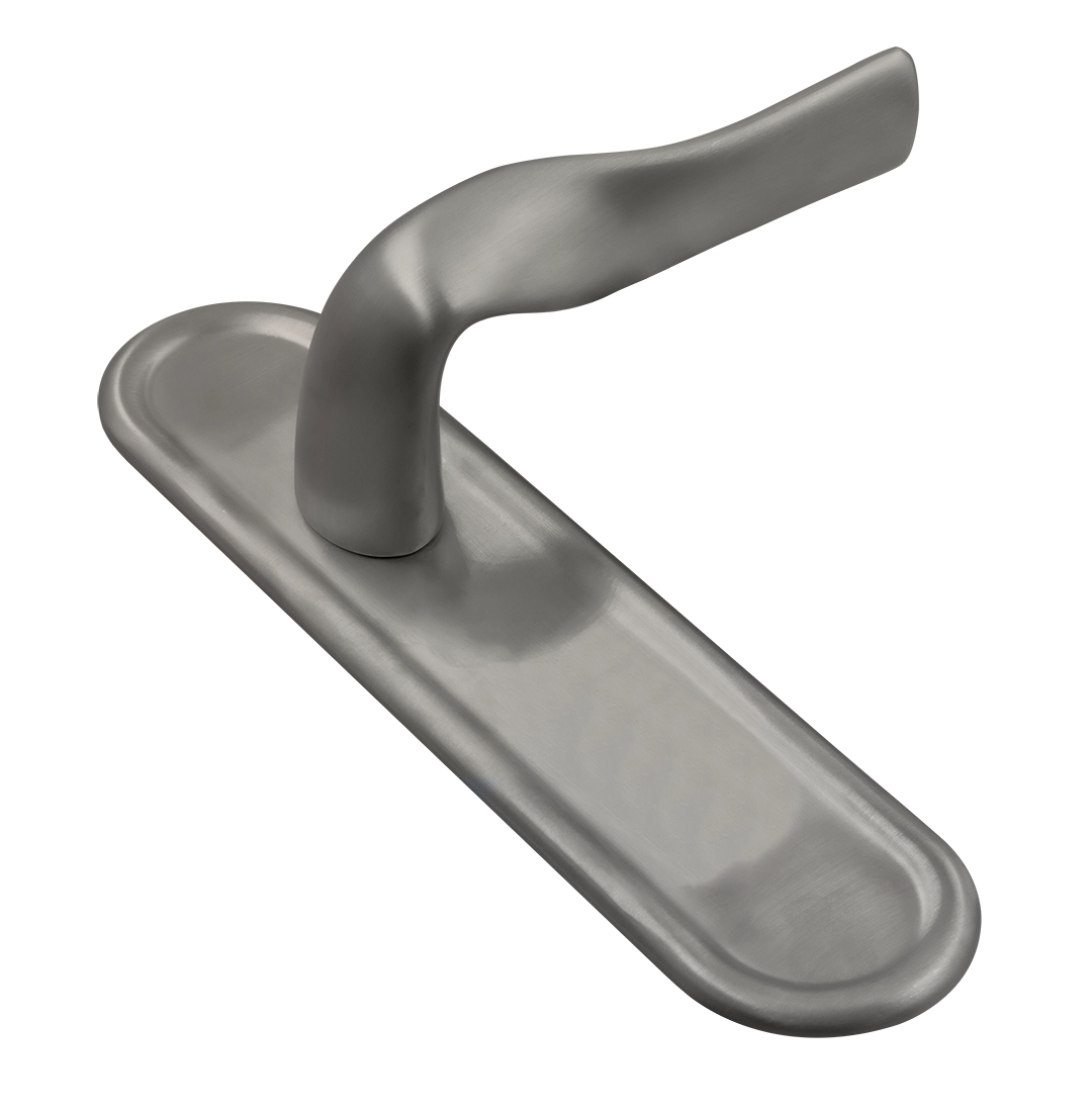 Ручка дверная LVB PLR WF на планке, цвет Зимняя стужа/Winter Frost фото купить Новосибирск