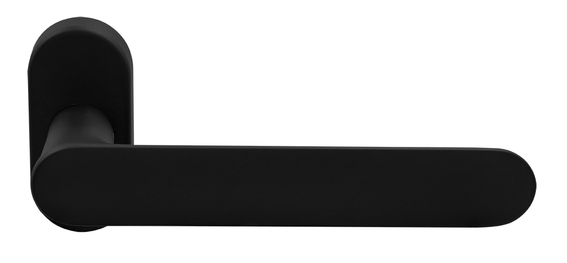 Ручка оконная LE BOAT W1 NERO-ST на прямоугольной розетке, цвет черный soft-touch, латунь фото morelli Новосибирск