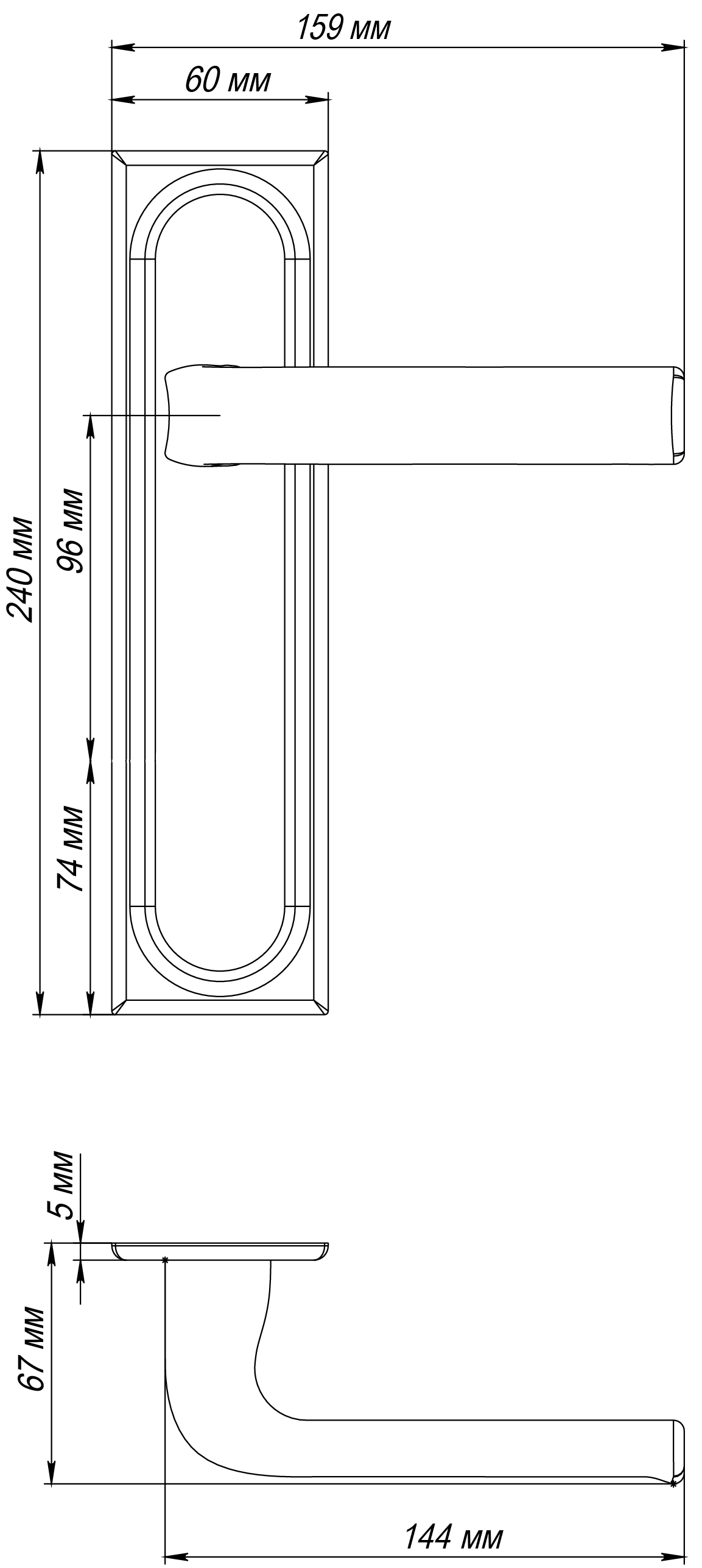 Ручка дверная THE BUS STATION PLS SSW на планке, цвет Стокгольмский снегопад/Stockholm Snowfall фото фурнитура Новосибирск