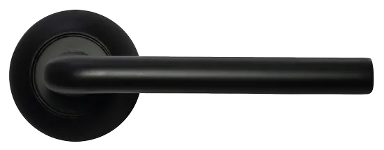 КОЛОННА, ручка дверная MH-03 BL, цвет - черный фото купить в Новосибирске