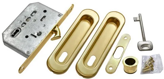 MHS150 L SG, комплект для раздвижных дверей, цвет - мат.золото фото купить Новосибирск