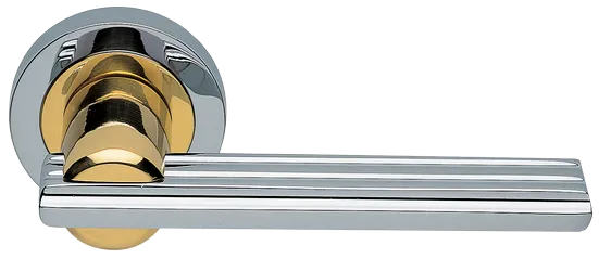 ORCHIDEA R2 COT, ручка дверная, цвет - глянцевый хром/золото фото купить Новосибирск