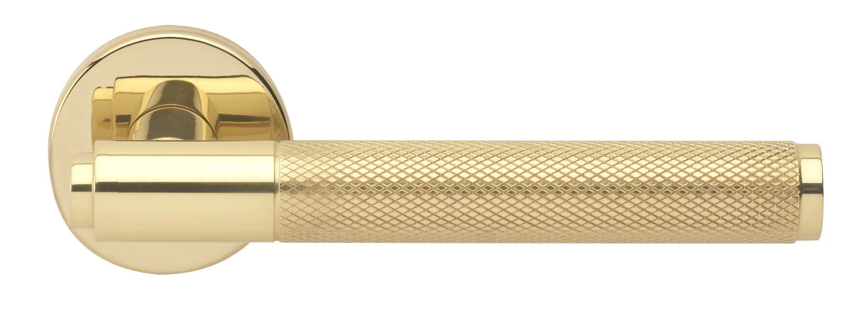 BRIDGE R6 OTL, ручка дверная с усиленной розеткой, цвет -  золото фото купить Новосибирск