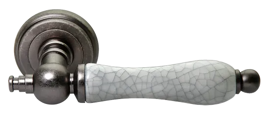 MART, ручка дверная MH-42-CLASSIC OMS/GR, цвет - старое мат.серебро/серый фото купить Новосибирск