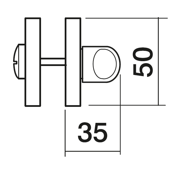 LUX-WC-R3 OBR, завертка сантехническая, цвет - кофе фото купить в Новосибирске