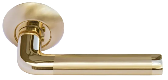 КОЛОННА, ручка дверная MH-03 SG/GP, цвет - мат.золото/золото фото купить Новосибирск
