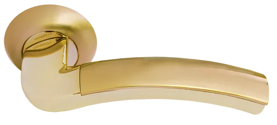 ПАЛАЦЦО, ручка дверная MH-02 SG/GP, цвет - мат.золото/золото фото купить Новосибирск