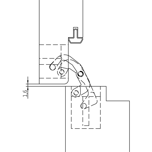 HH-19 B, скрытая петля, цвет - черный фотомореллиНовосибирск