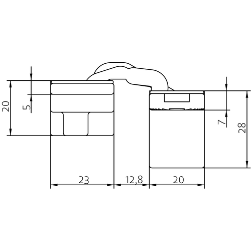HH-19 B, скрытая петля, цвет - черный фото morelli Новосибирск