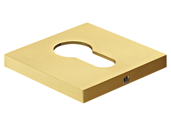 Накладка на ключевой цилиндр, на квадратной розетке 6 мм, MH-KH-S6 MSG, цвет - мат. сатинированное золото фото купить Новосибирск